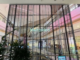Advertising Led Panel indoor transparent led display p3.9-7.8 for glass door