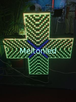 Apteka Cross P10 Scrolling LED Sign Dual Color IP65, znaki reklamowe na zamówienie Led